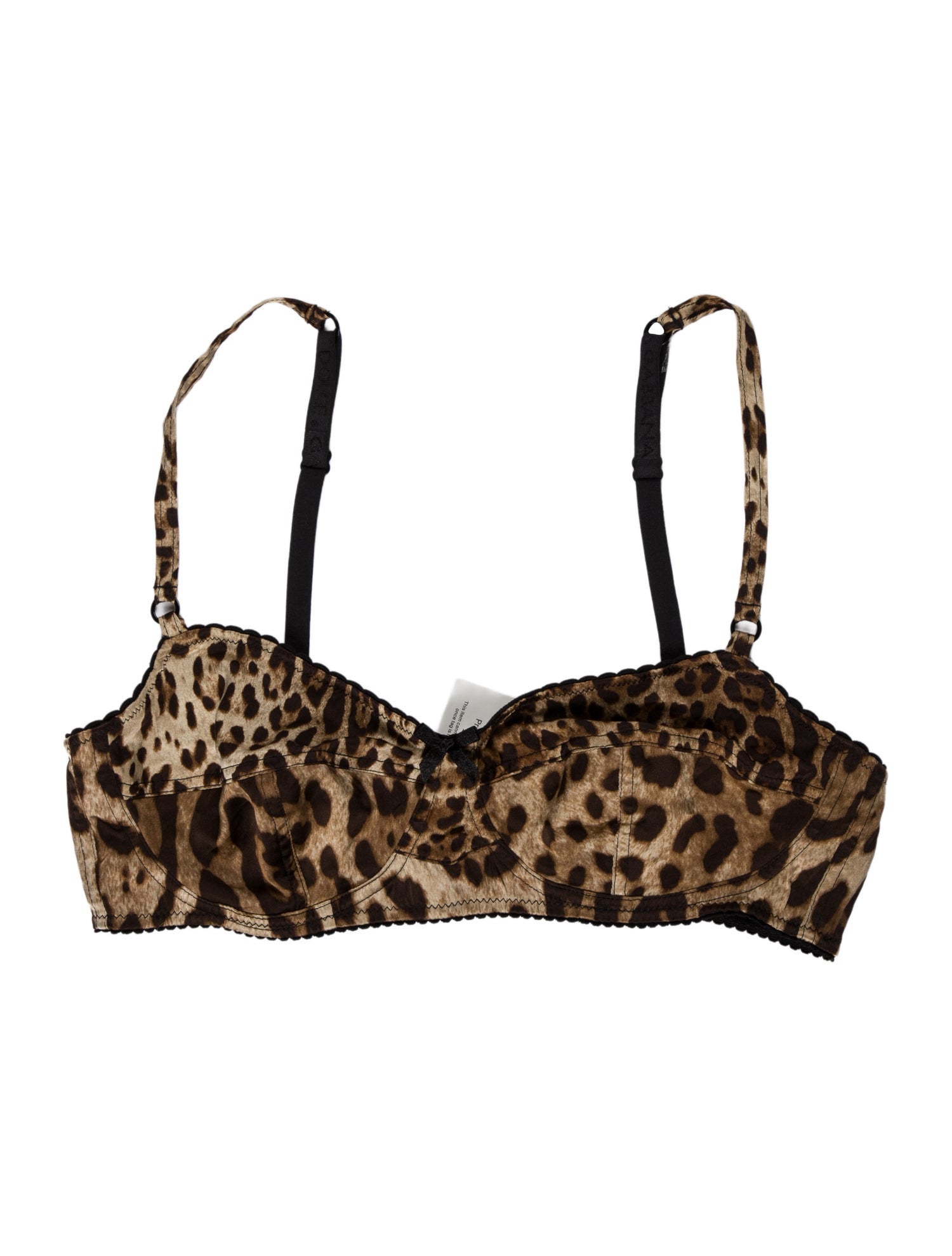 Dolce & Gabbana Animal Print Bow Accents Pajamas
