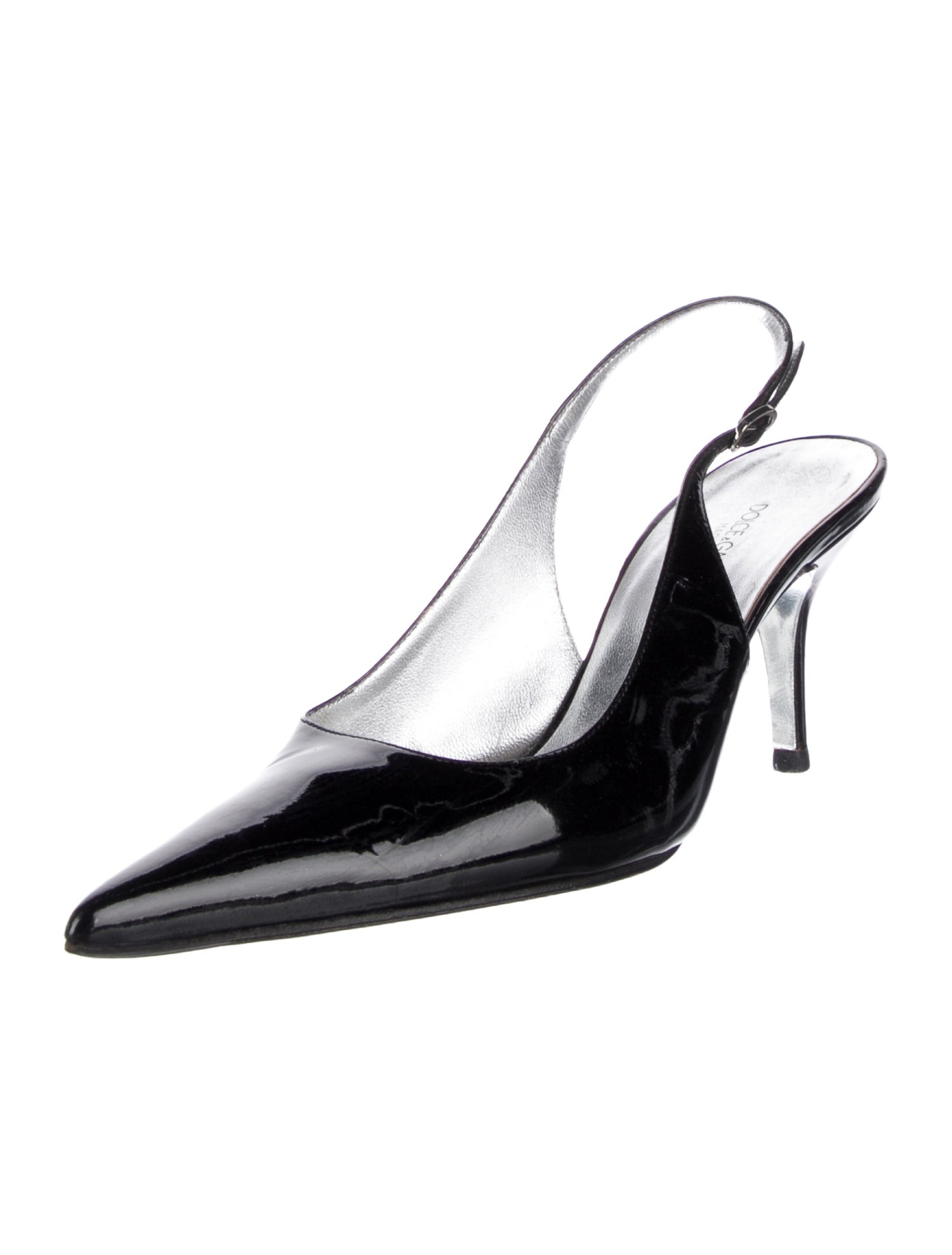 Dolce & Gabbana Patent Leather Slingback Pumps