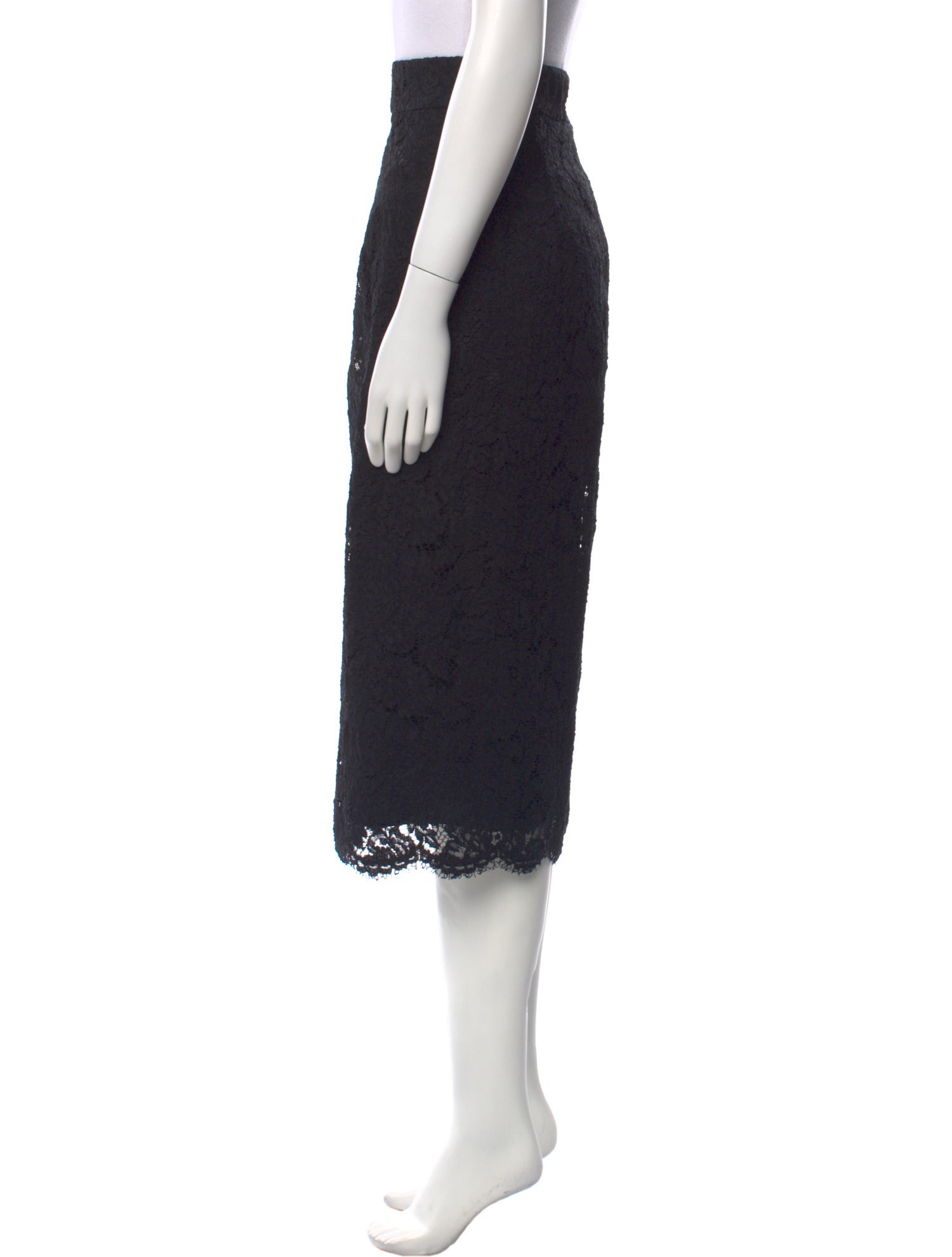 Dolce & Gabbana Lace Pattern Midi Length Skirt w/ Tags