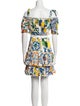 Dolce & Gabbana Printed Ruffle Embellishment Skirt Set