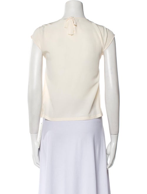 Dolce & Gabbana Silk Graphic Print Crop Top