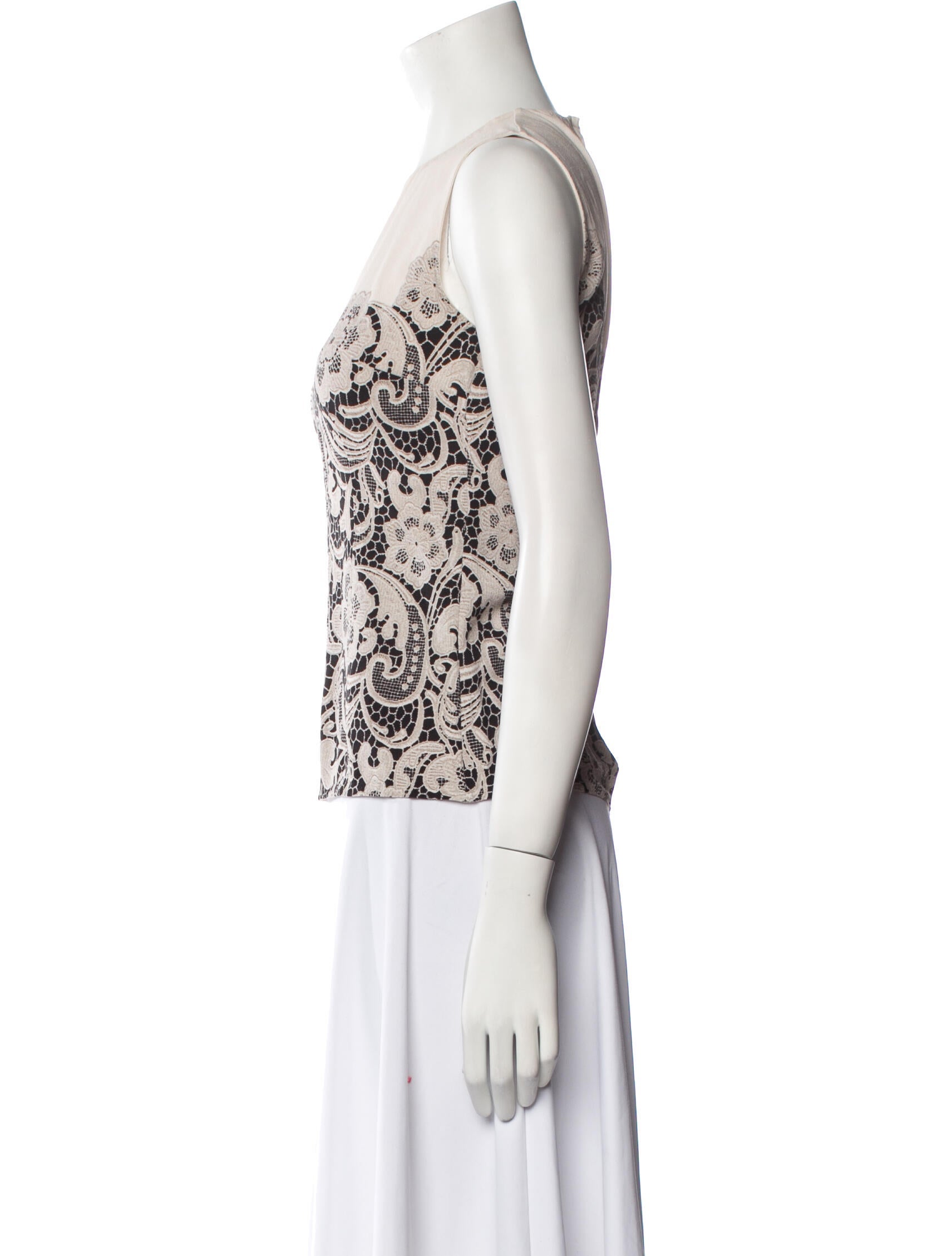 Dolce & Gabbana Floral Print Crew Neck Top