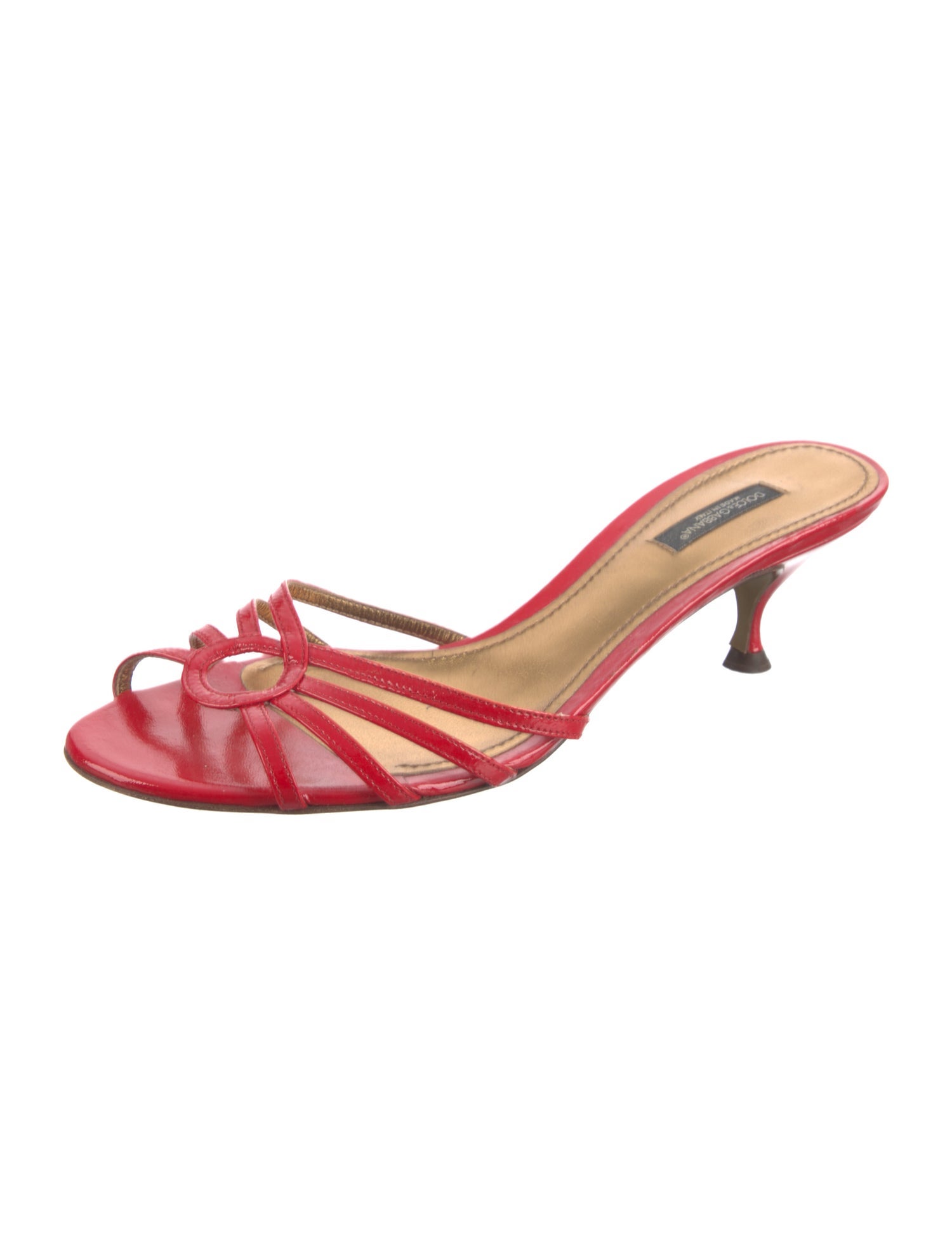 Dolce & Gabbana Patent Leather Slides