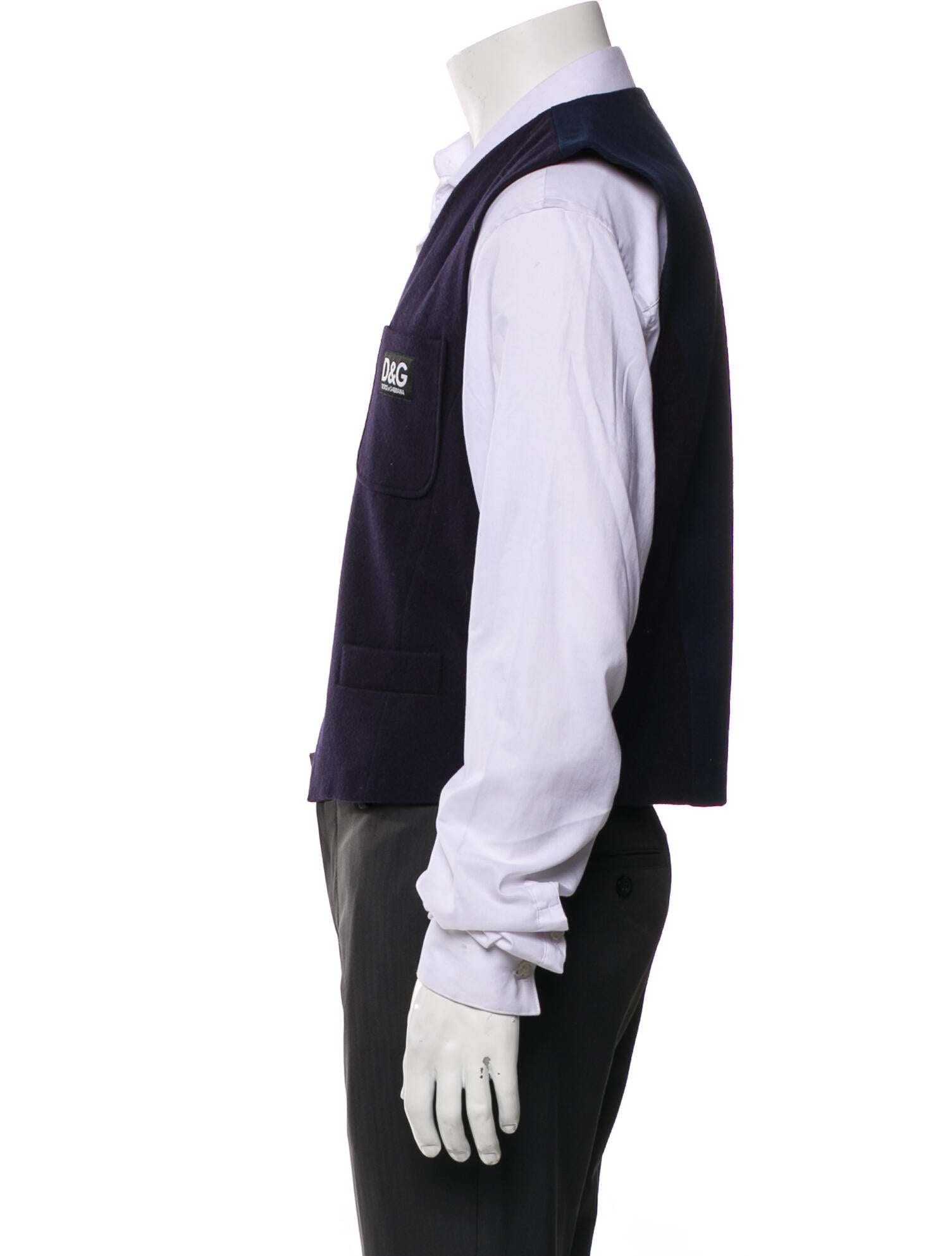 D&G Wool Graphic Print Vest