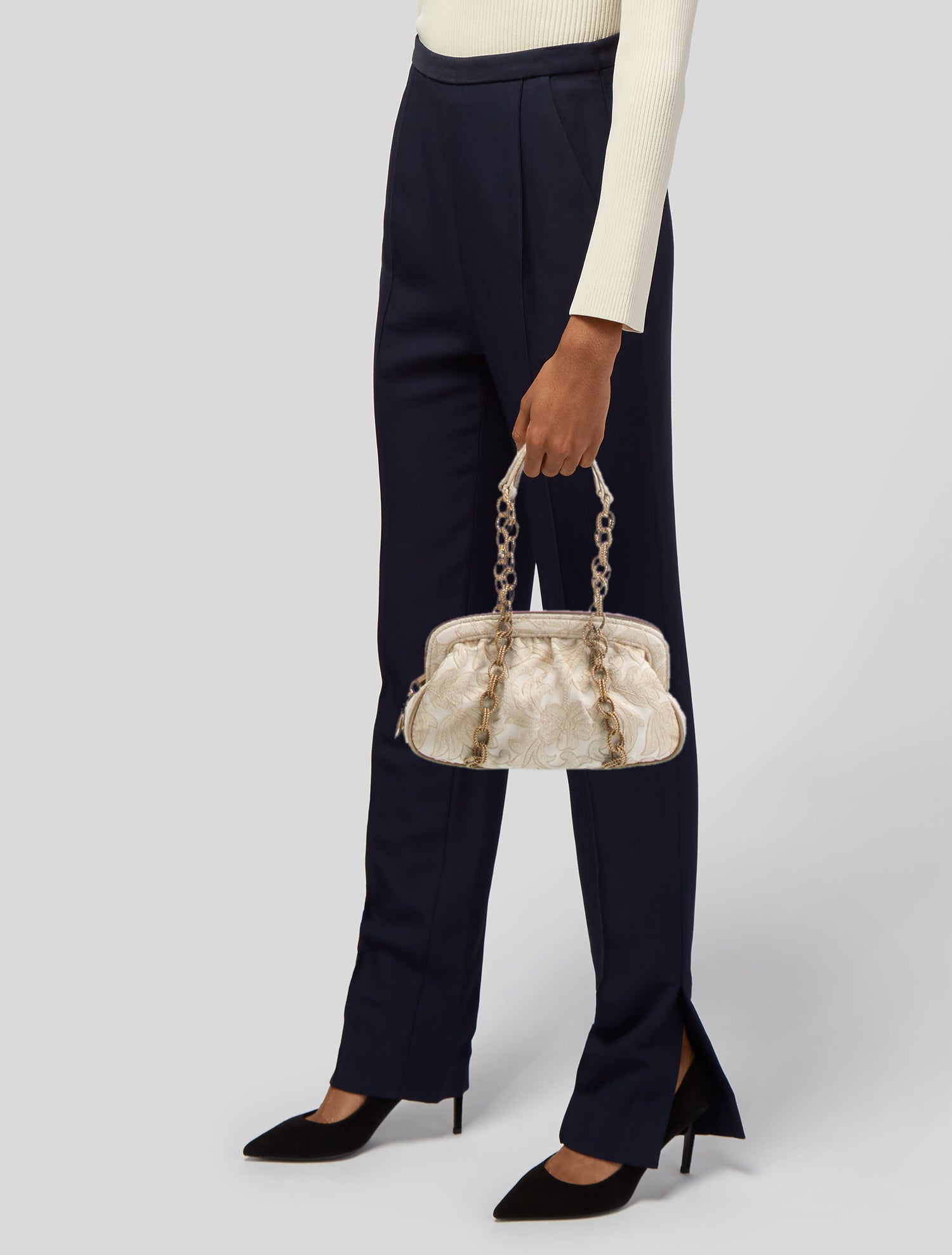 Dolce & Gabbana Canvas Top Handle Bag