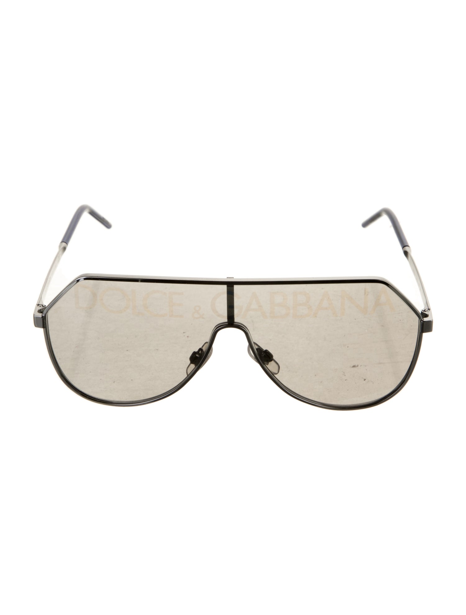 Dolce & Gabbana Shield Mirrored Sunglasses
