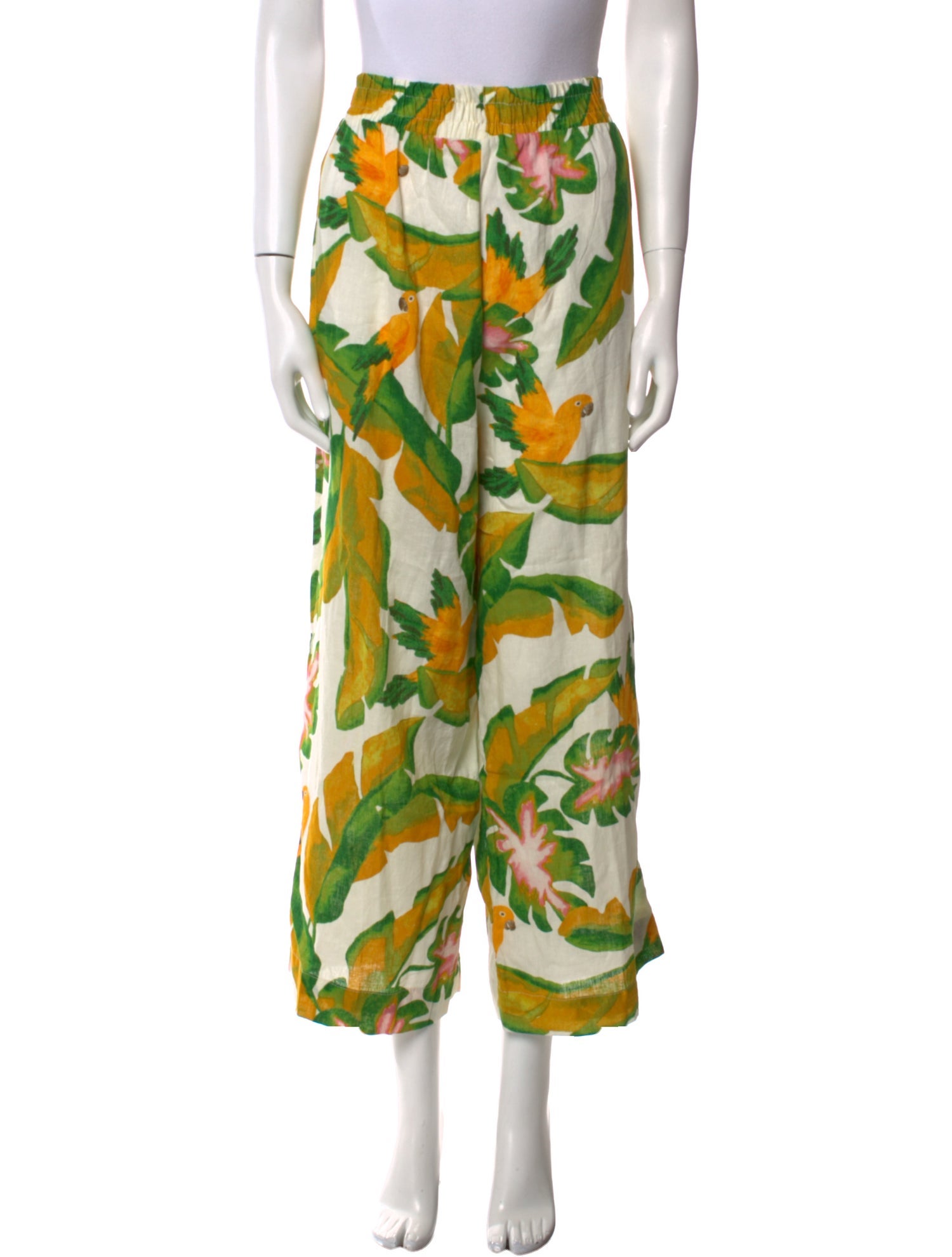 Dolce & Gabbana Printed Wide Leg Pants