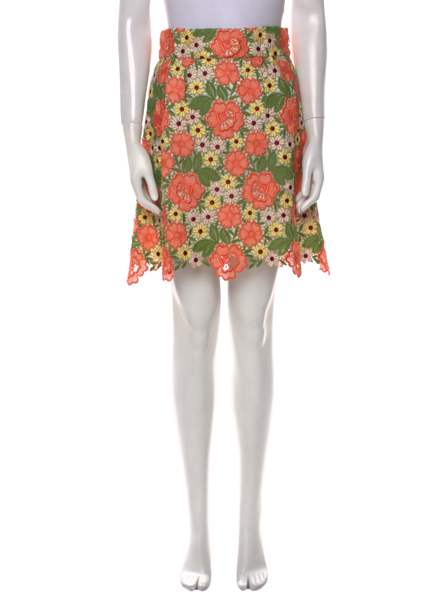 Dolce & Gabbana Floral Print Knee-Length Skirt