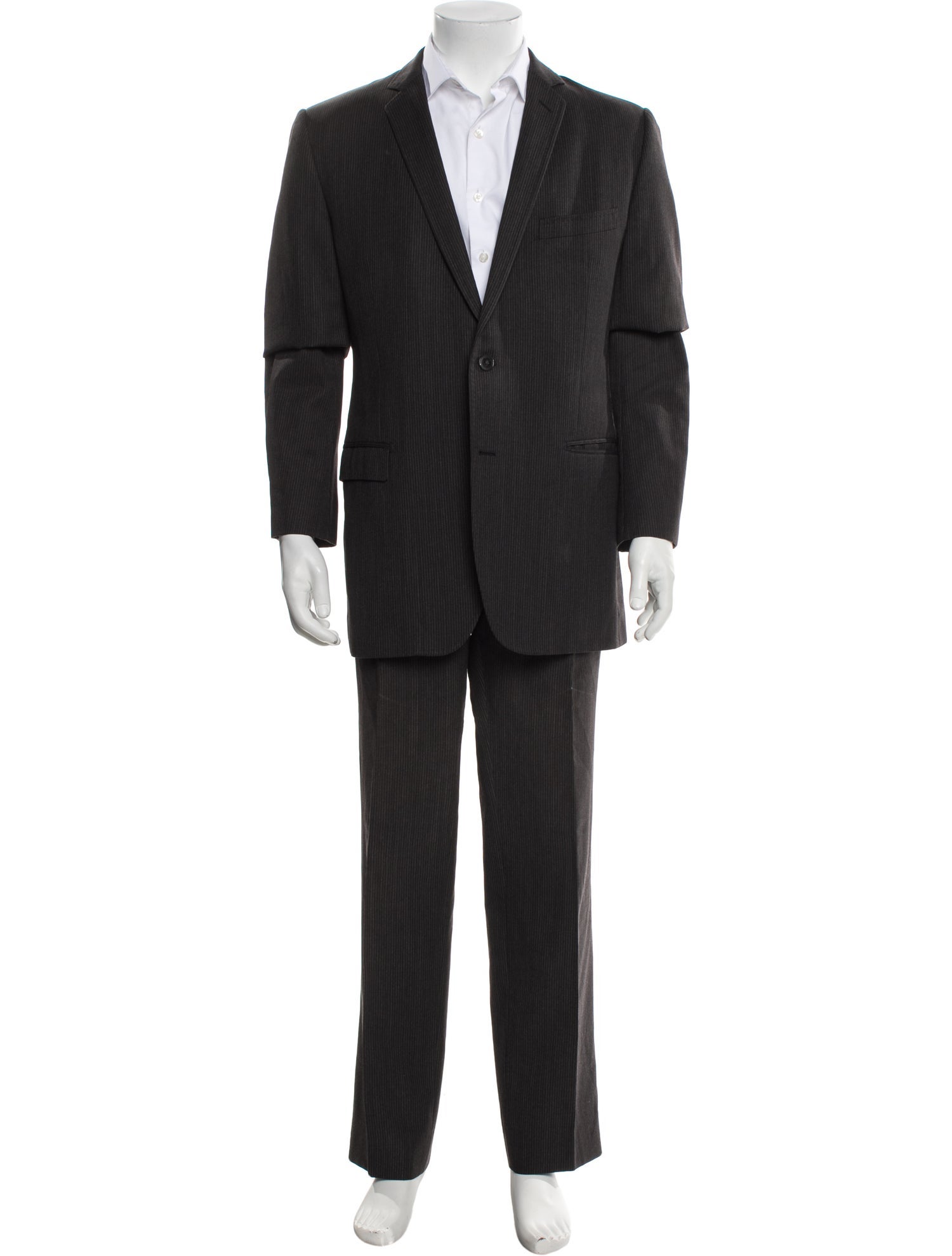Dolce & Gabbana Virgin Wool Striped Two-Piece Suit