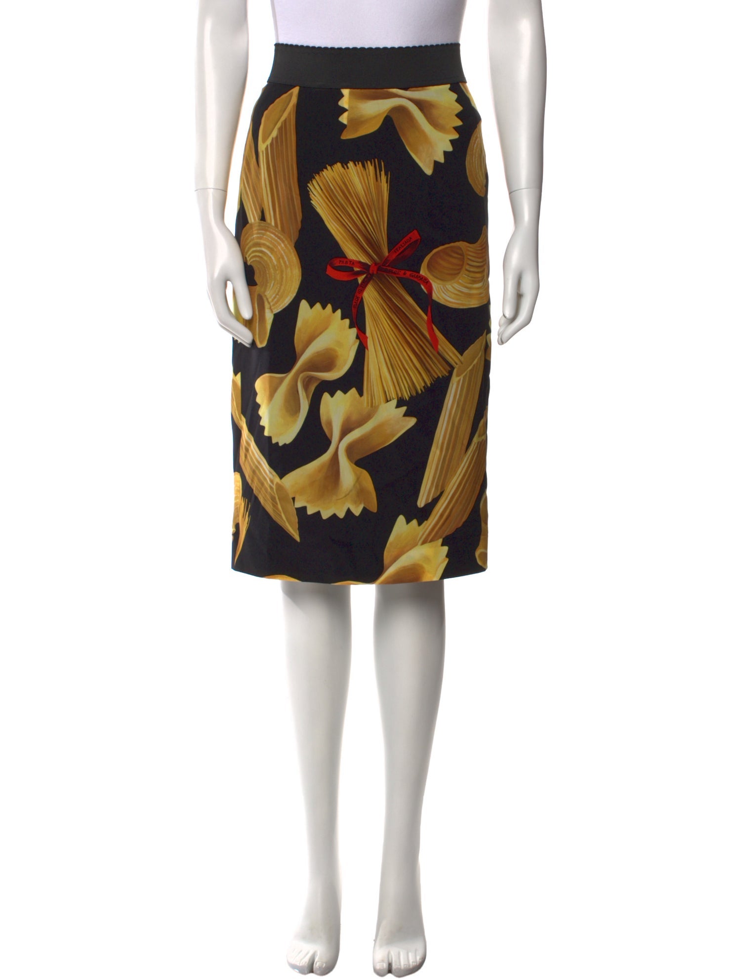 Dolce & Gabbana Silk Knee-Length Skirt
