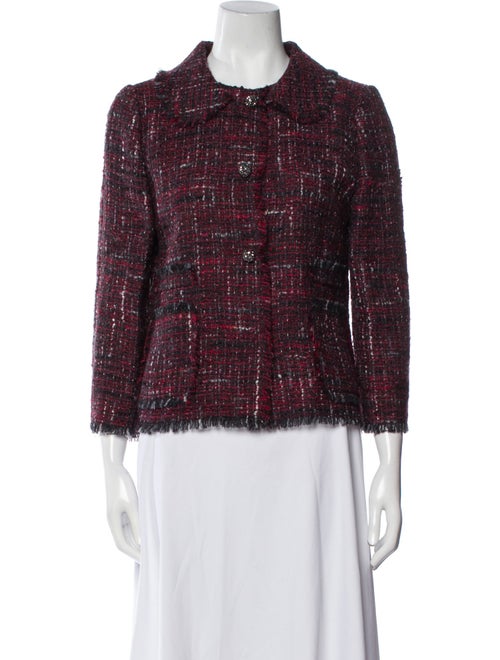 Dolce & Gabbana Virgin Wool Tweed Pattern Evening Jacket
