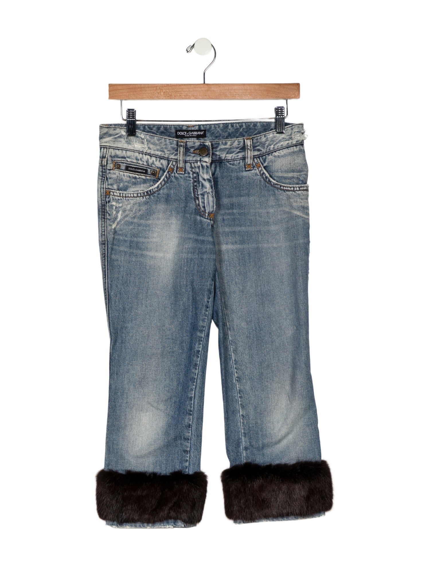 Dolce & Gabbana Low-Rise Straight Leg Jeans