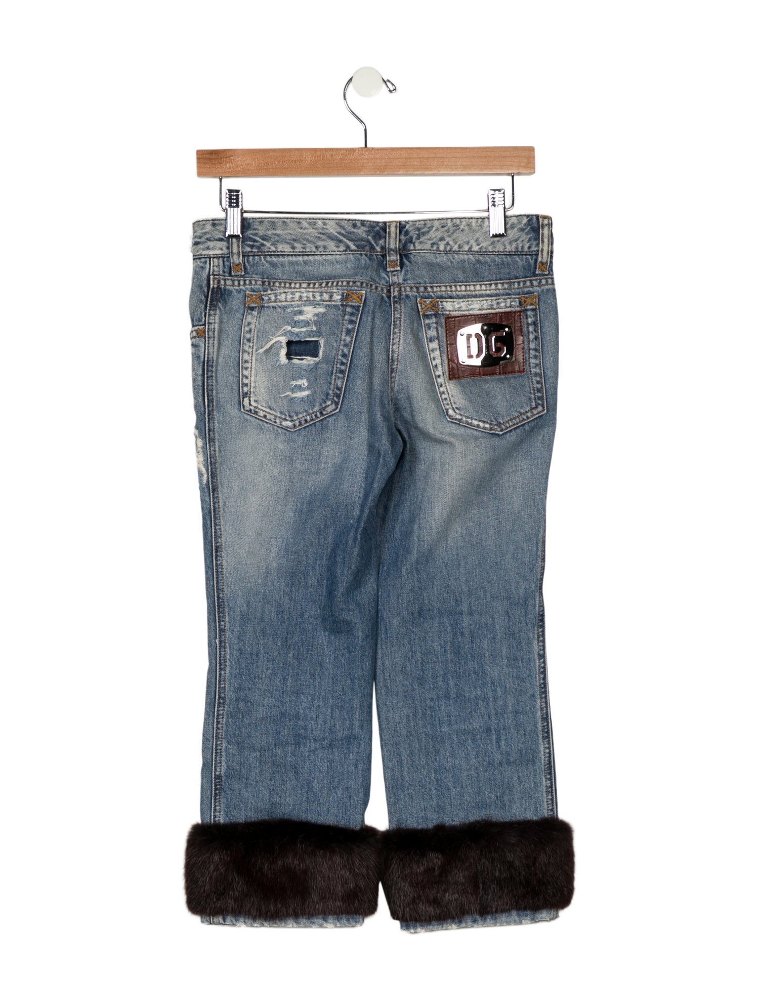 Dolce & Gabbana Low-Rise Straight Leg Jeans