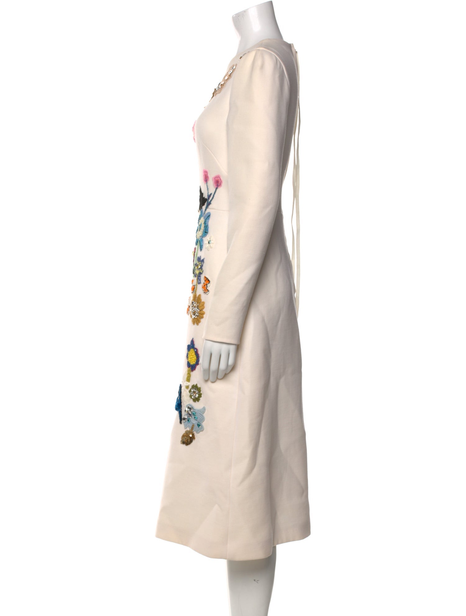 Dolce & Gabbana Virgin Wool Midi Length Dress