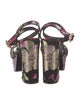 Dolce & Gabbana Canvas Floral Print Sandals