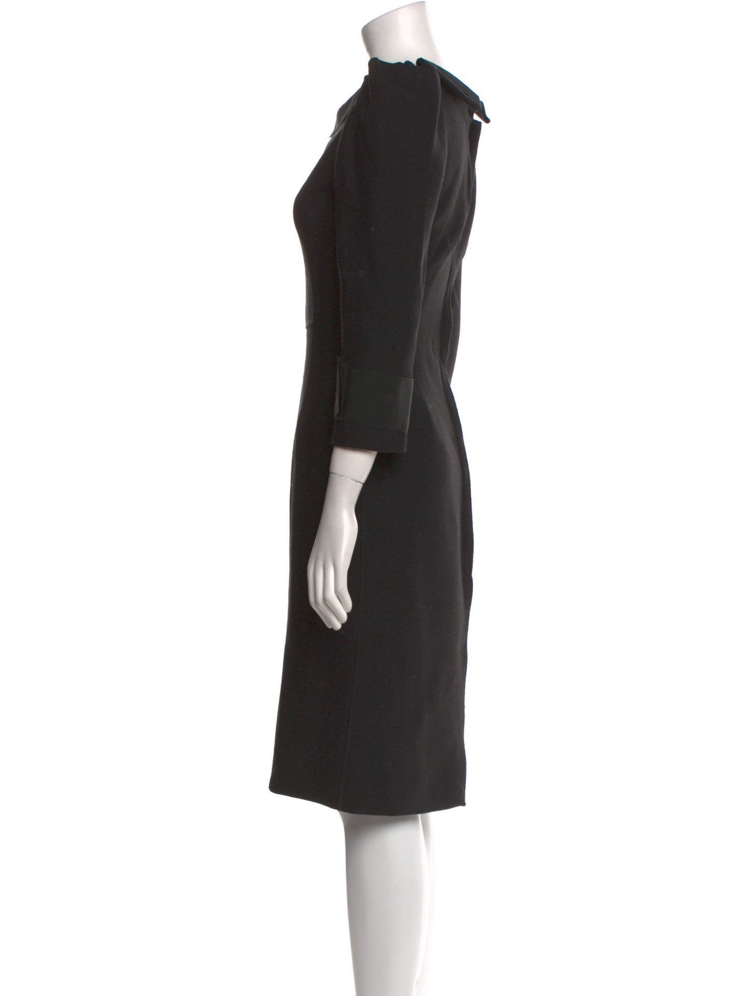 Dolce & Gabbana Virgin Wool Knee-Length Dress
