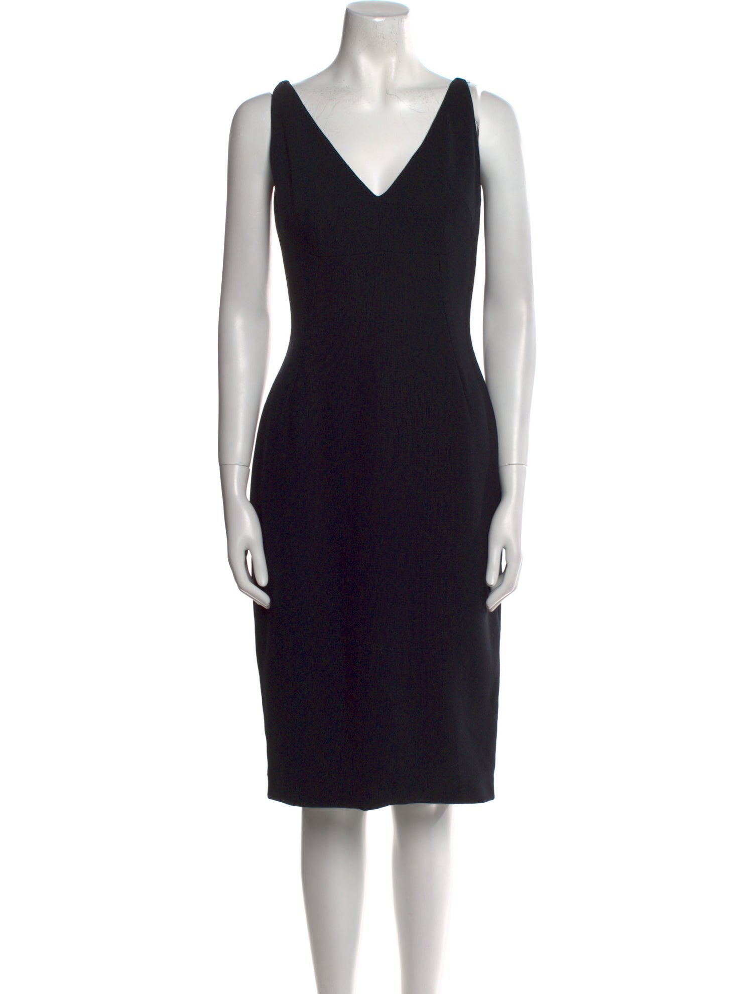 Dolce & Gabbana V-Neck Midi Length Dress