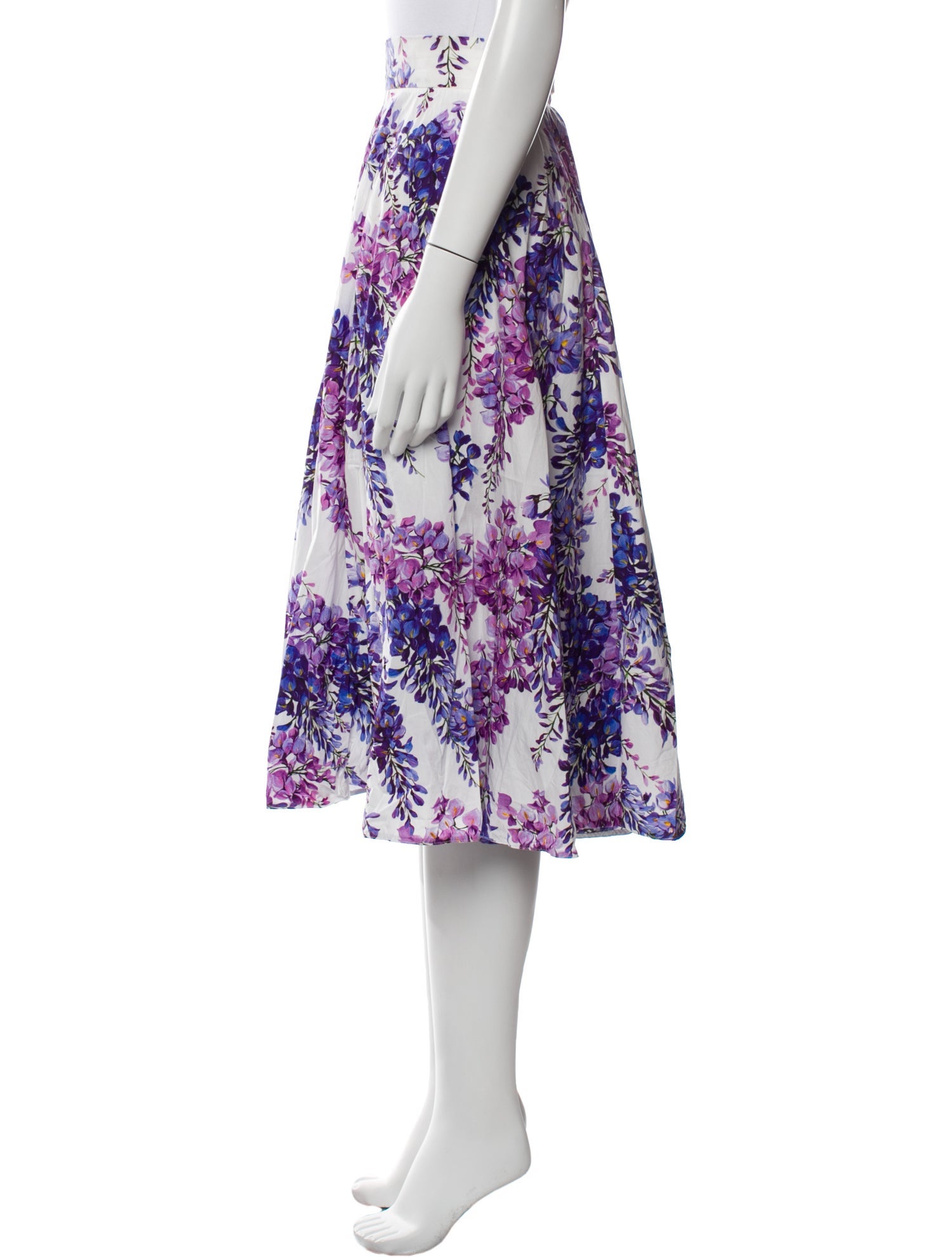 Dolce & Gabbana Floral Print Midi Length Skirt