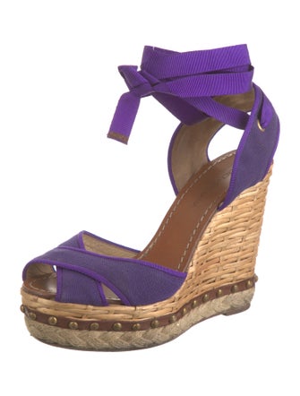 Dolce & Gabbana Canvas Studded Accents Espadrilles