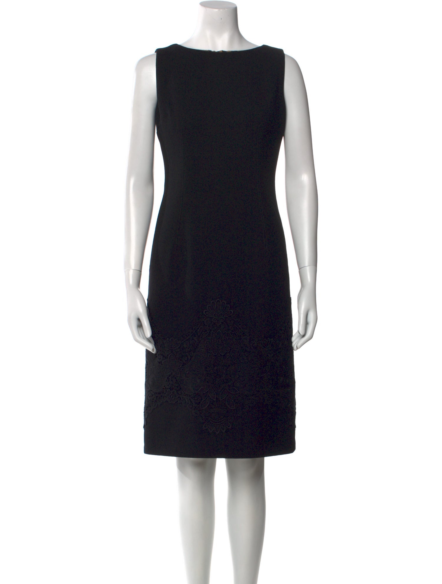 Dolce & Gabbana Virgin Wool Knee-Length Dress