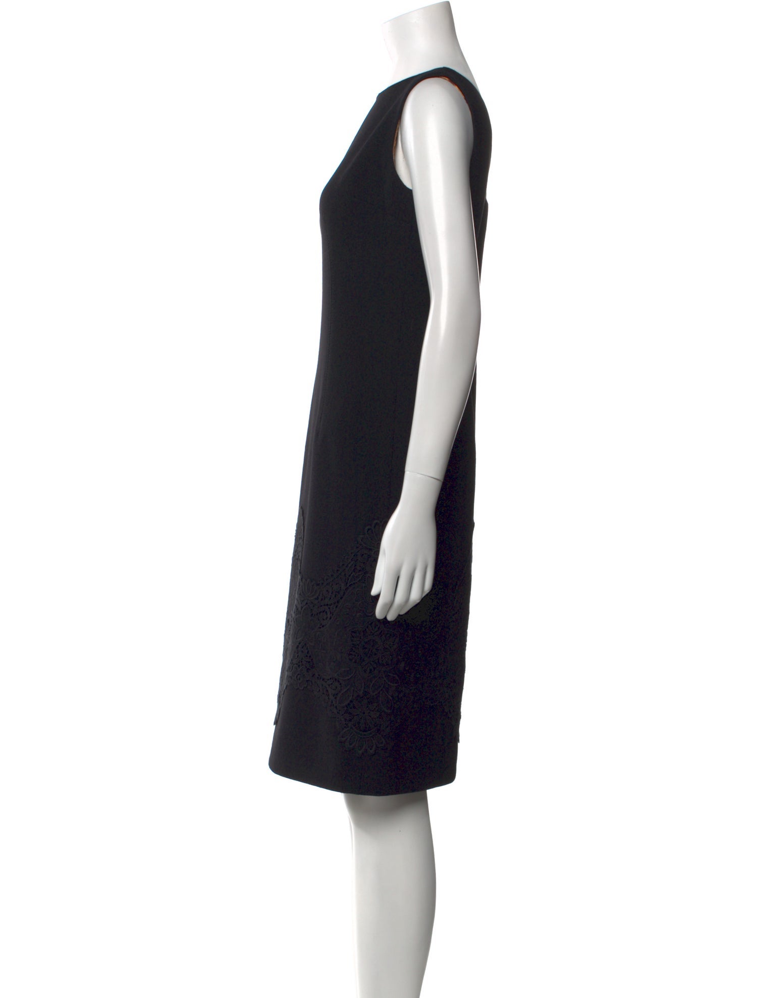 Dolce & Gabbana Virgin Wool Knee-Length Dress