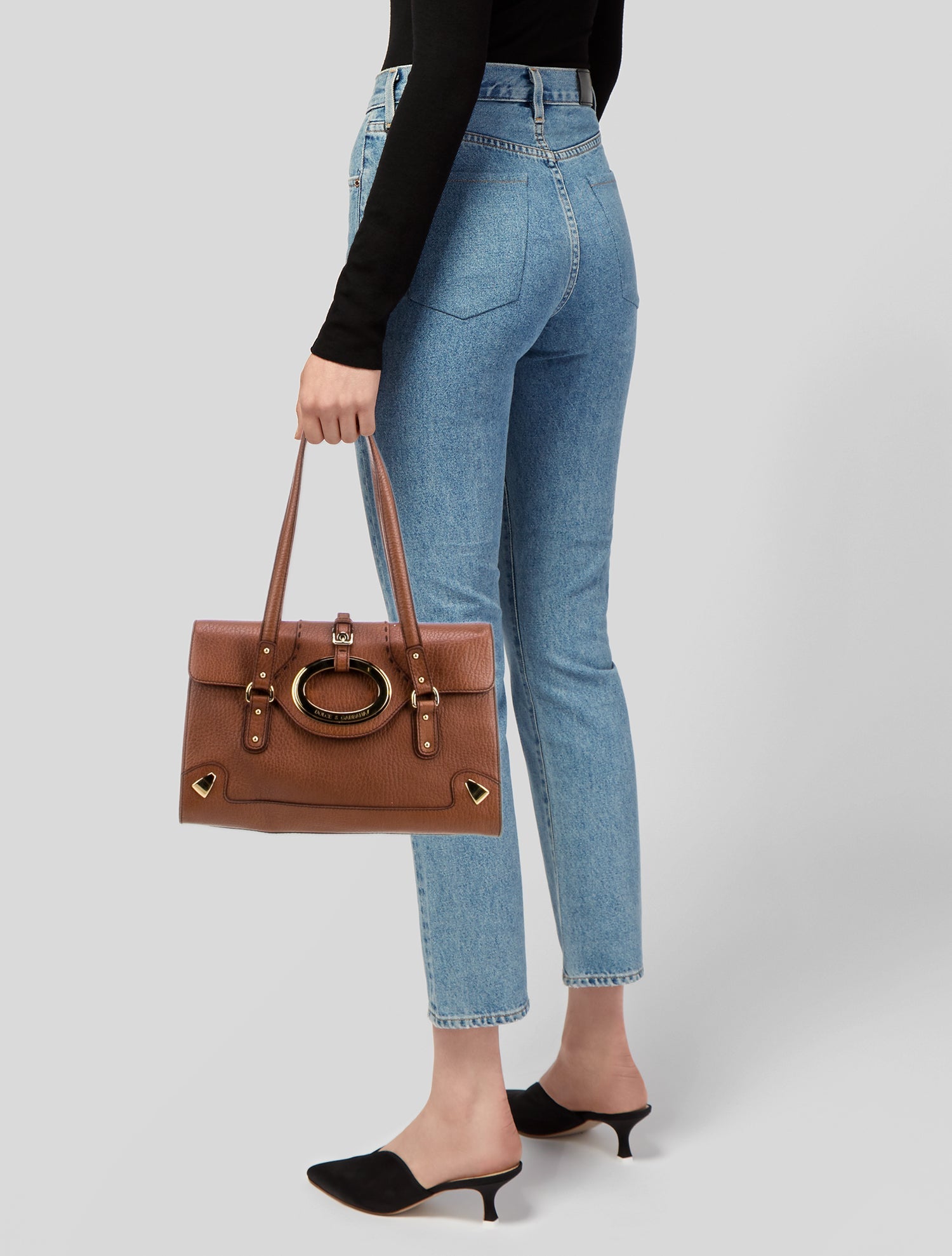 Dolce & Gabbana Leather Top Handle Bag