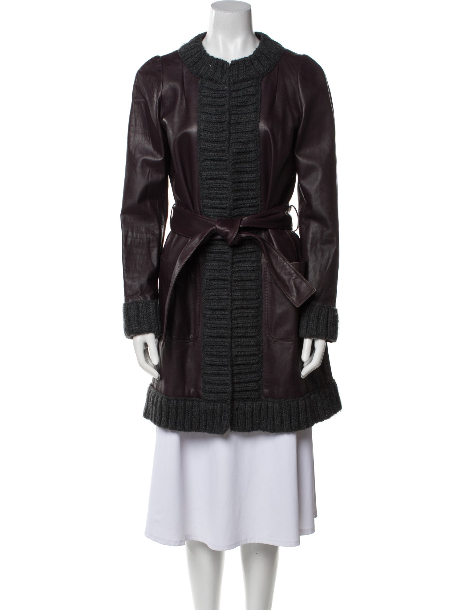 Dolce & Gabbana Leather Trench Coat