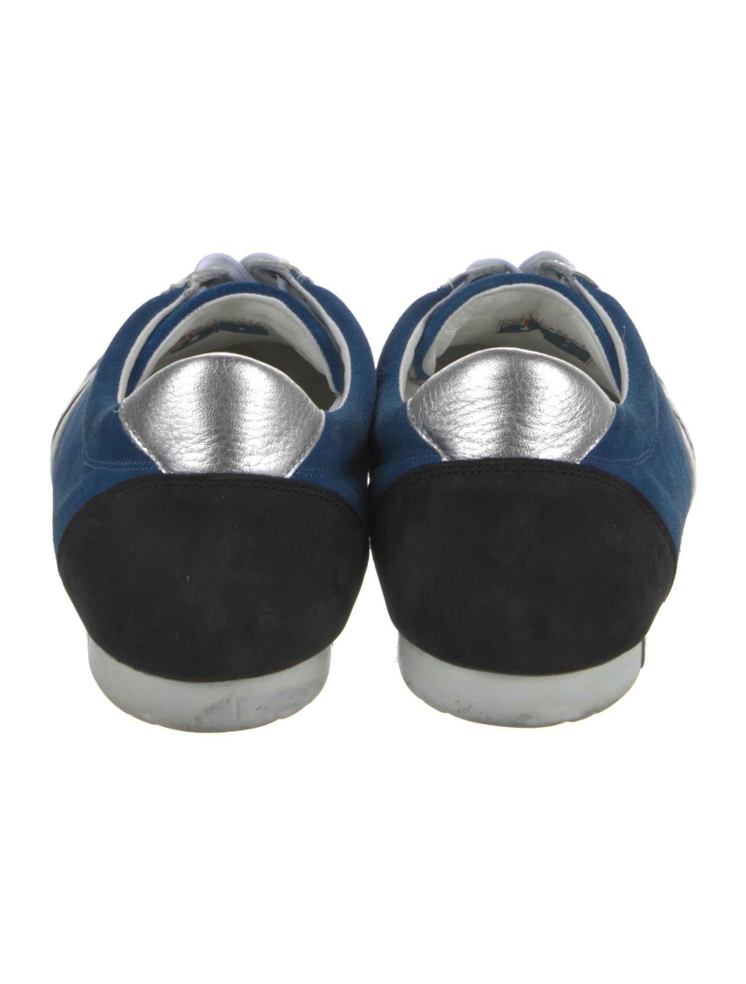 Dolce & Gabbana Leather Colorblock Pattern Sneakers