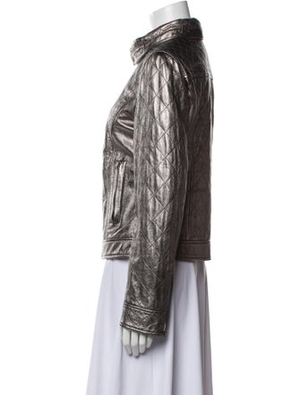 Dolce & Gabbana Leather Fur Jacket