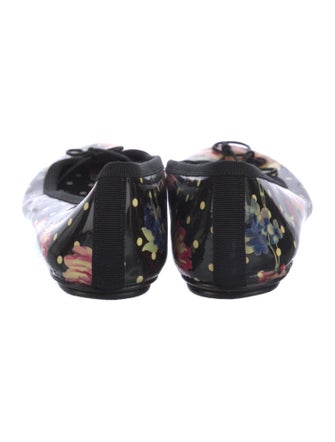D&G PVC Floral Print Ballet Flats