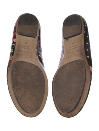 D&G PVC Floral Print Ballet Flats