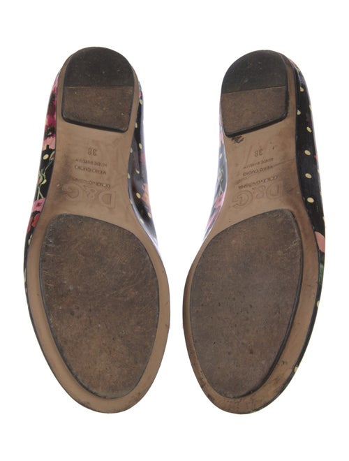 D&G PVC Floral Print Ballet Flats