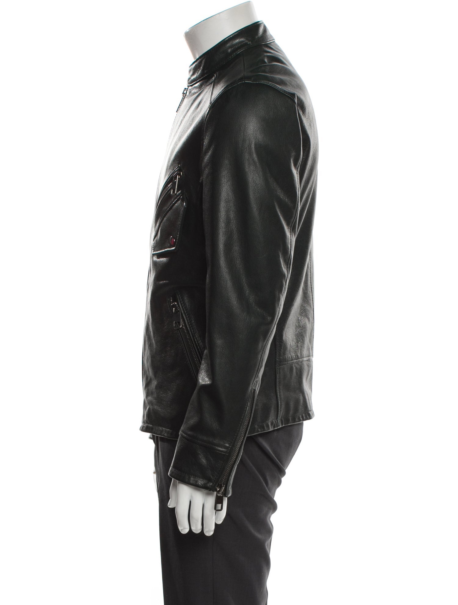 Dolce & Gabbana Goat Leather Moto Jacket