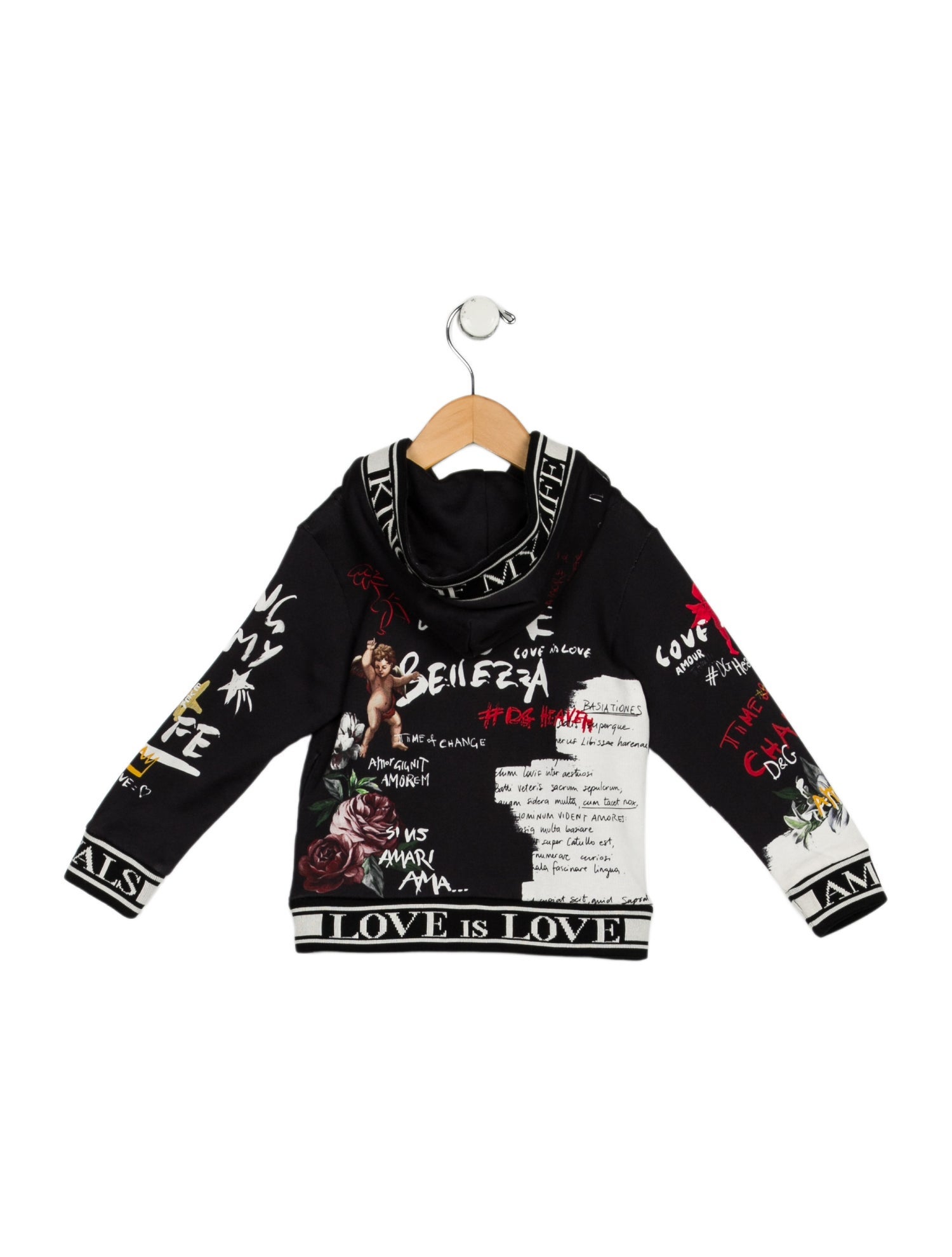 Dolce & Gabbana Graphic Zip-Up Hoodie
