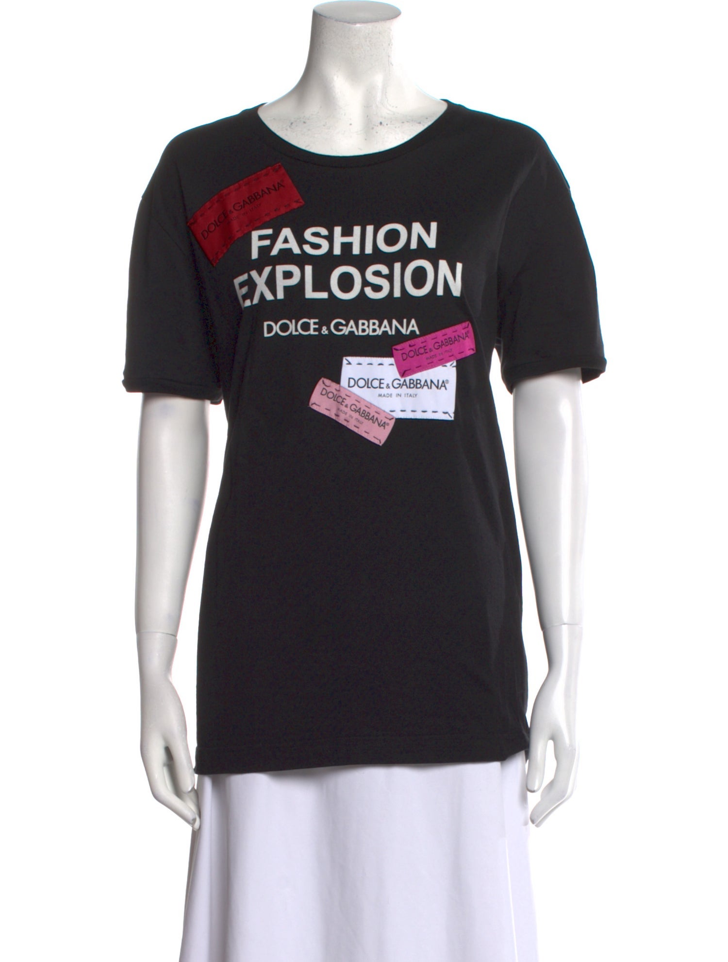 Dolce & Gabbana Graphic Print Crew Neck T-Shirt