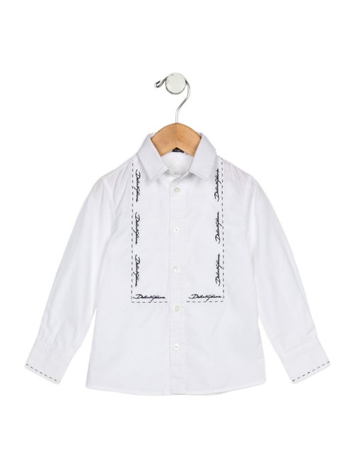 Dolce & Gabbana Embroidered Button Up Shirt