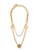 Dolce & Gabbana Crystal & Faux Pearl Devotion Two-Tone Layered Necklace