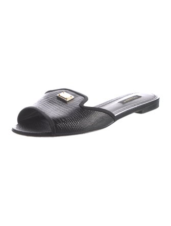 Dolce & Gabbana Leather Slides