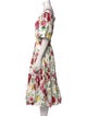 Dolce & Gabbana Floral Print Midi Length Dress