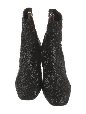 Dolce & Gabbana Sequins Sequin Embellishments Boots