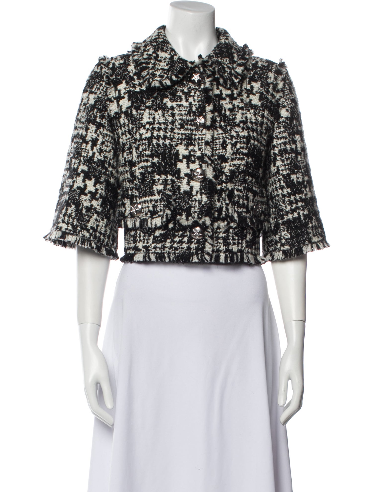 Dolce & Gabbana Tweed Pattern Jacket