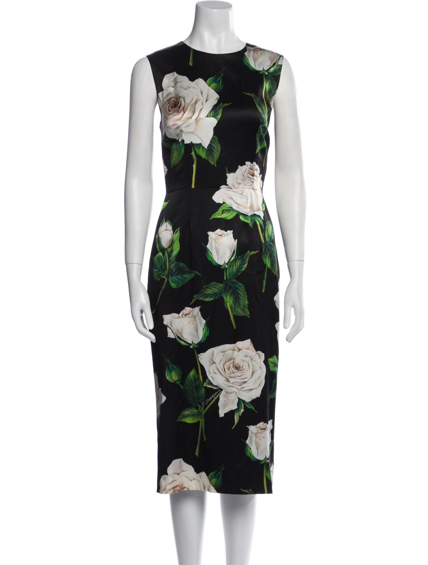 Dolce & Gabbana Silk Midi Length Dress