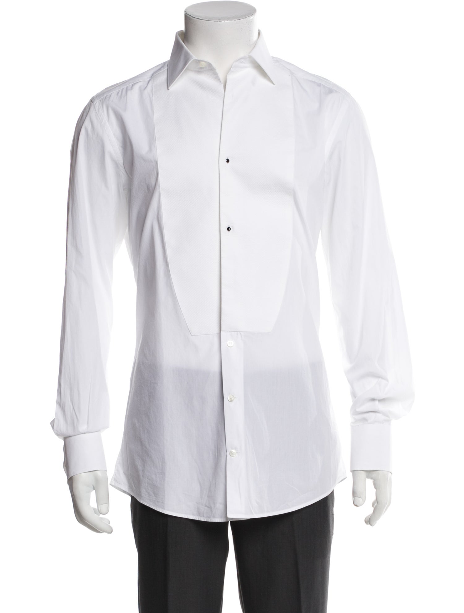 Dolce & Gabbana Long Sleeve Tuxedo Shirt