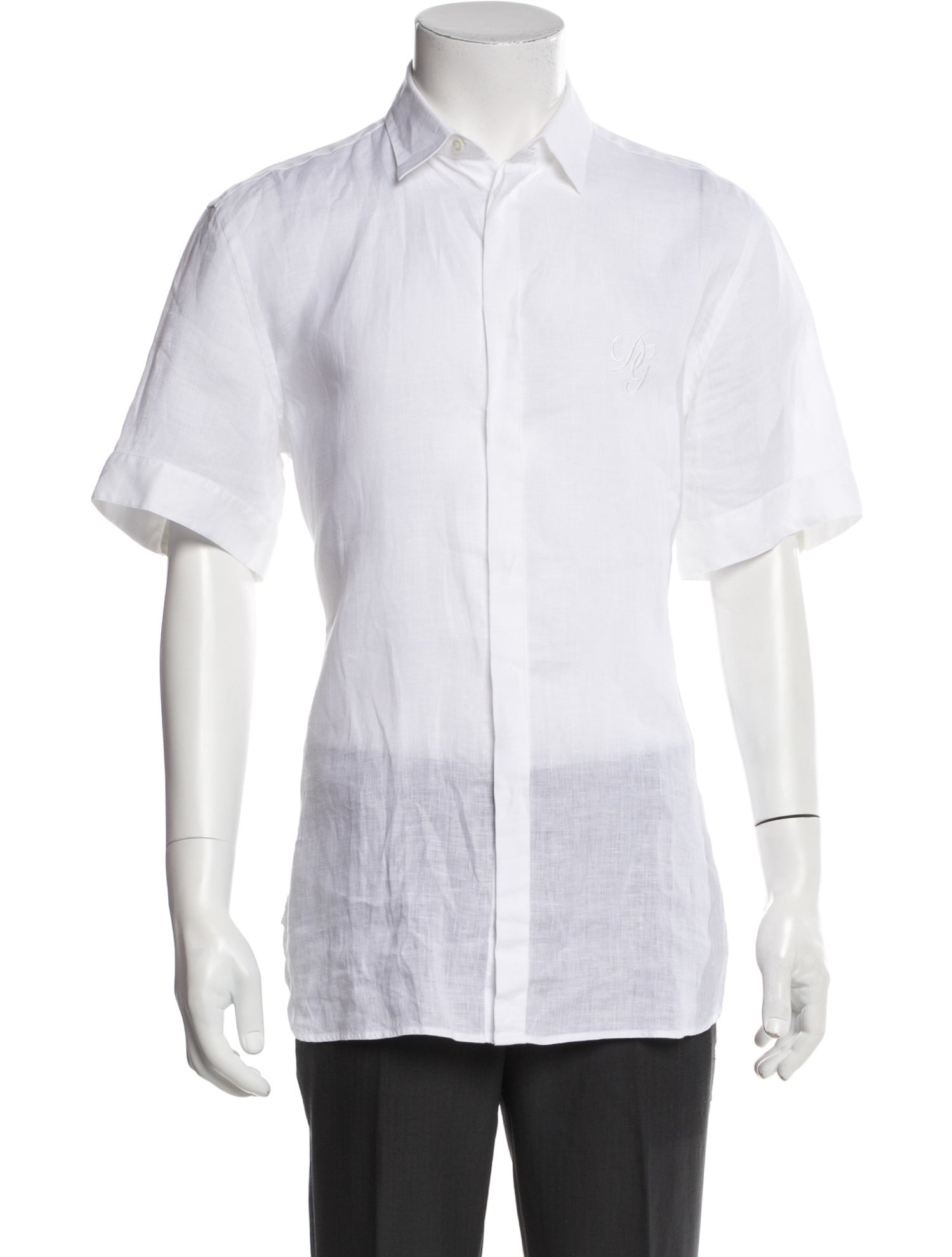 Dolce & Gabbana Linen Short Sleeve Shirt
