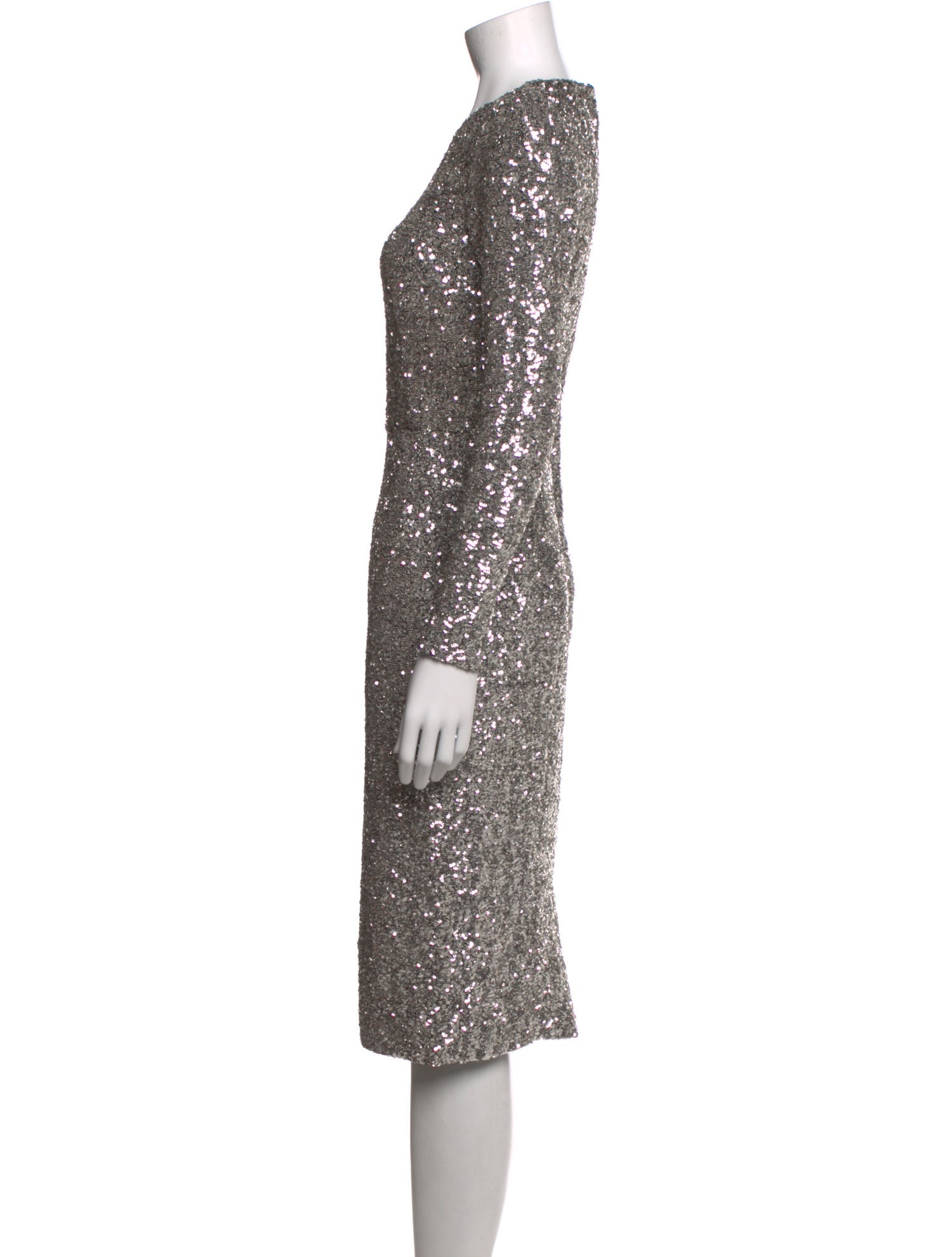 Dolce & Gabbana Sequin Knee-Length Dress