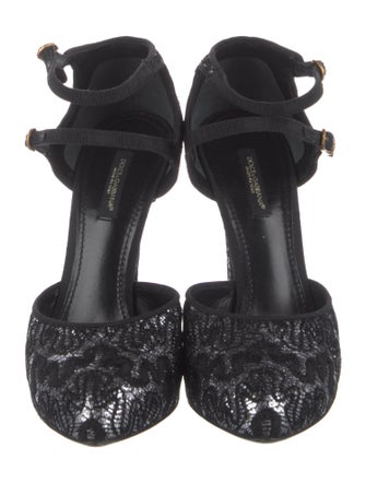 Dolce & Gabbana Lace Lace Pattern D'Orsay Pumps
