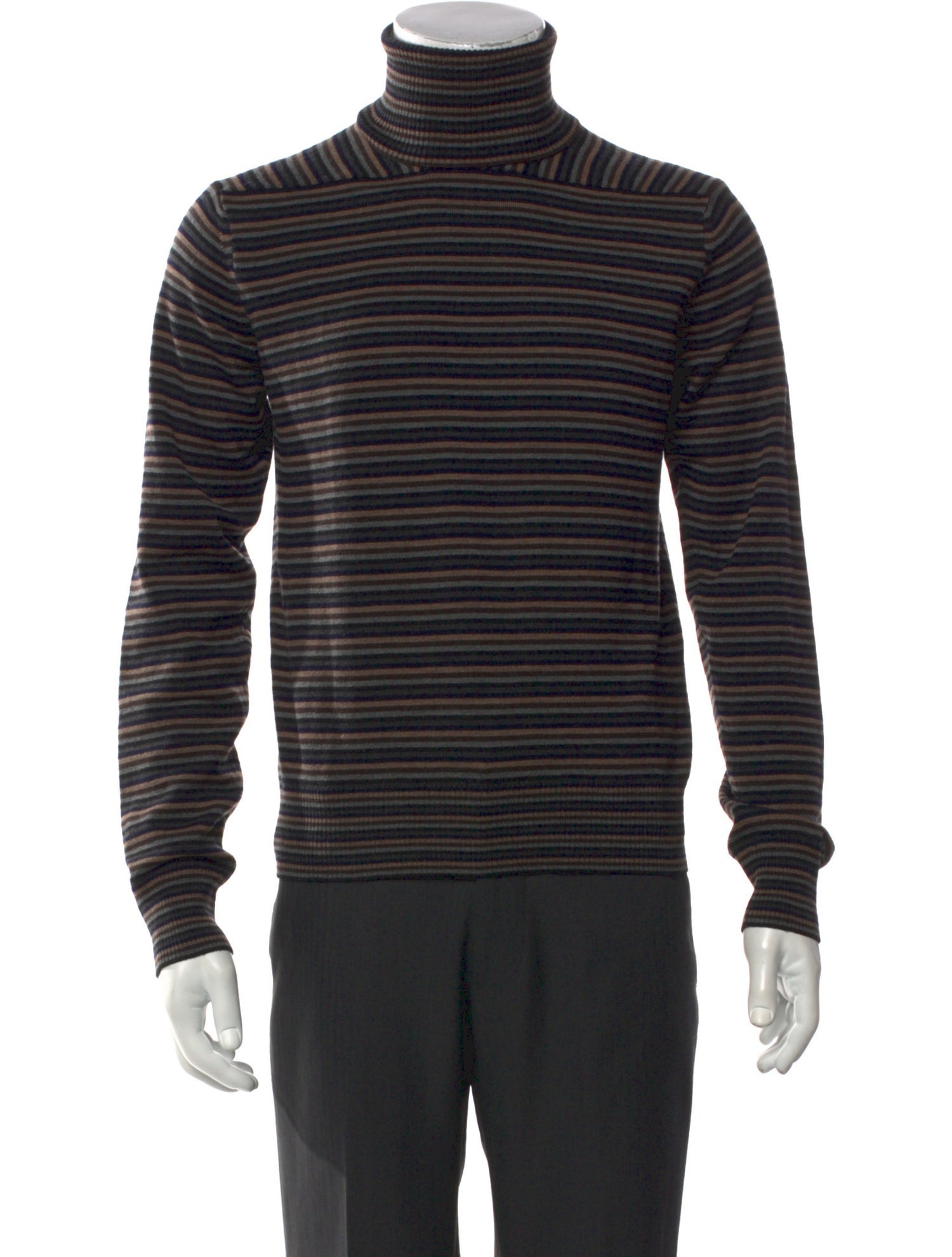 Dolce & Gabbana Virgin Wool Striped Pullover