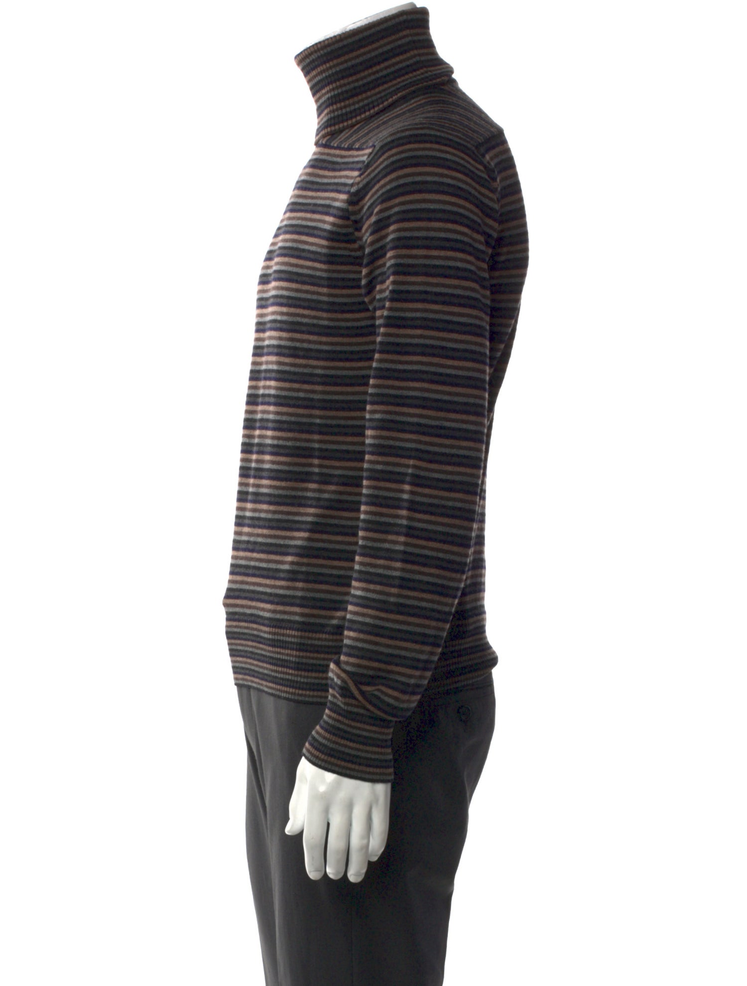 Dolce & Gabbana Virgin Wool Striped Pullover