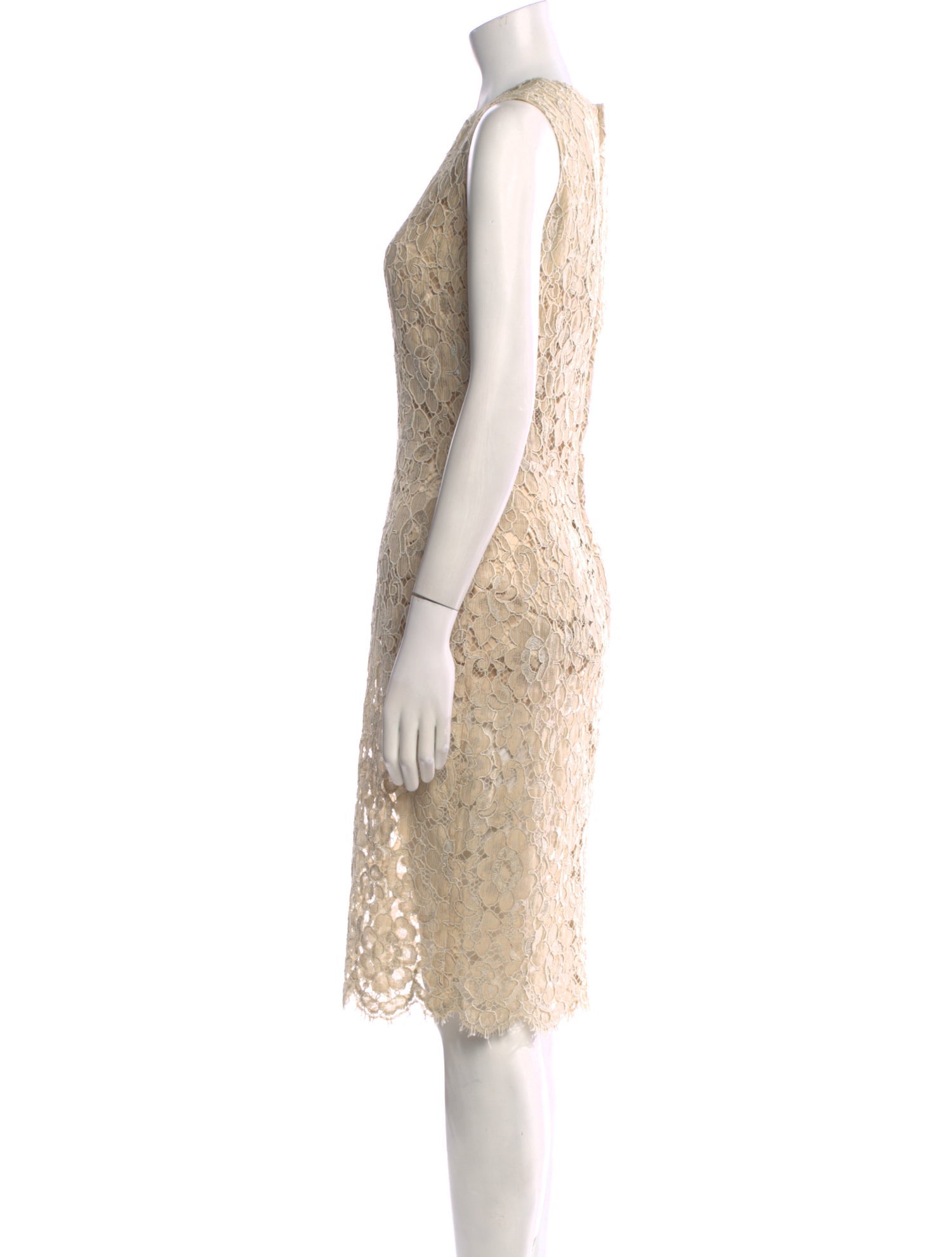 Dolce & Gabbana Lace Knee-Length Dress