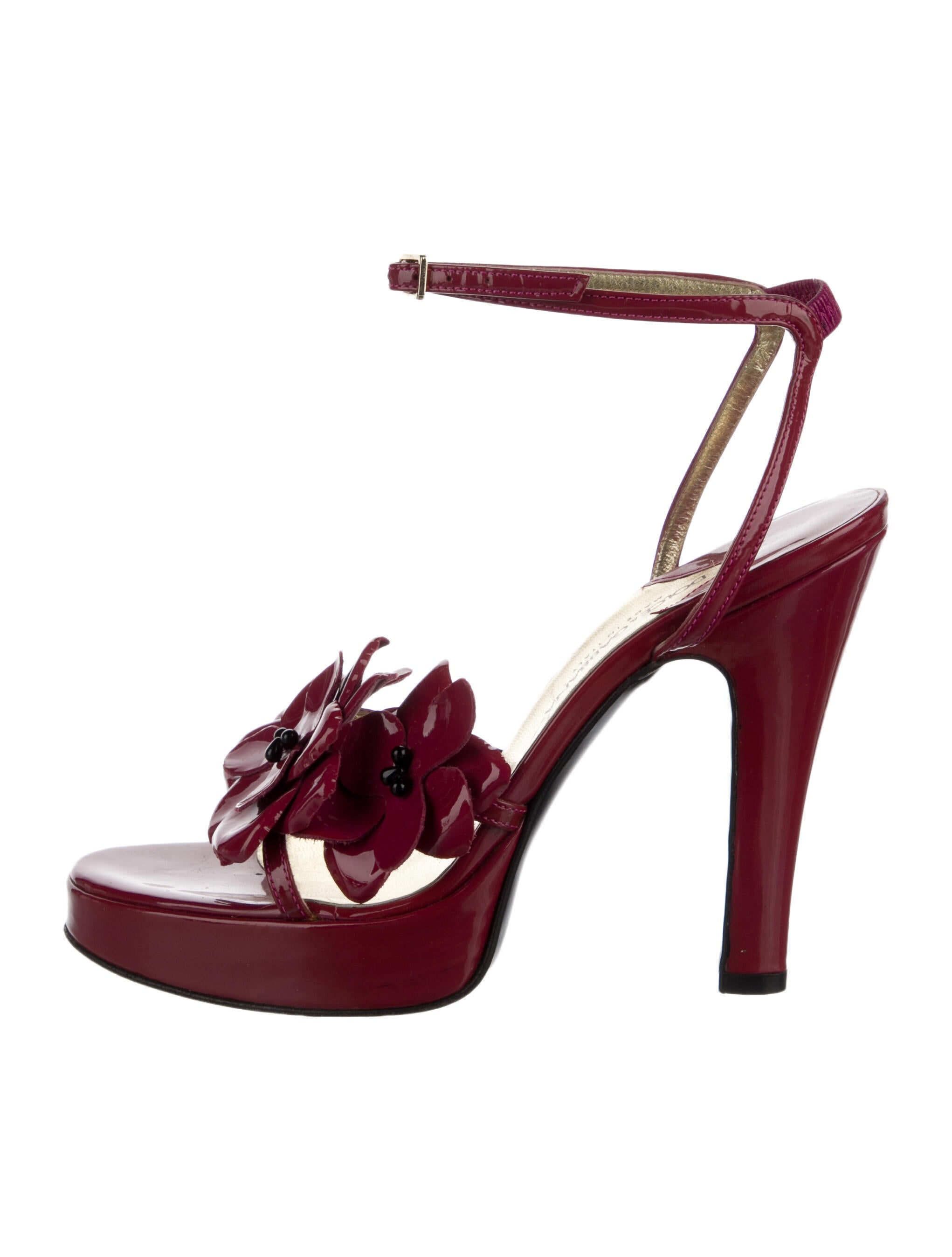 Dolce & Gabbana Vintage Patent Leather Sandals